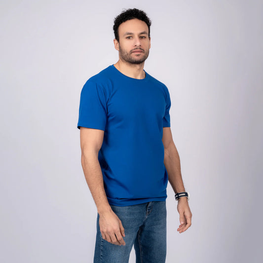 Basic Regular Blue t-shirt.