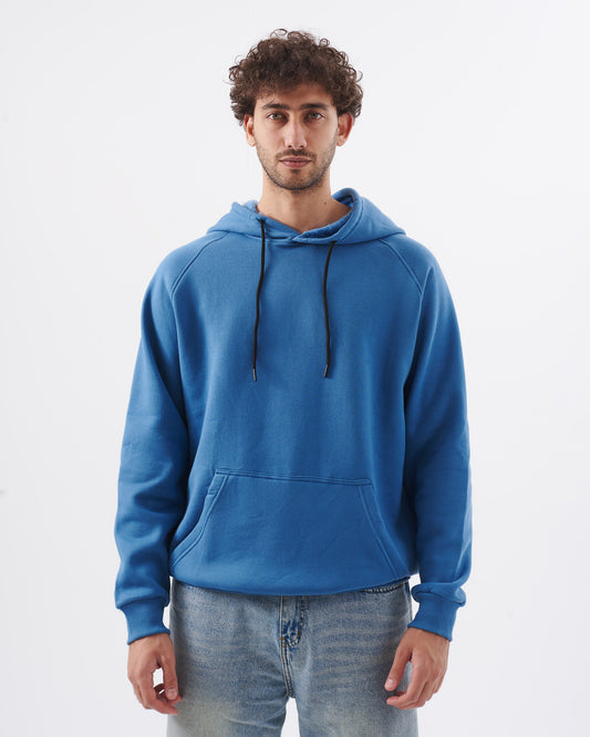 Basic light-blue hoodie