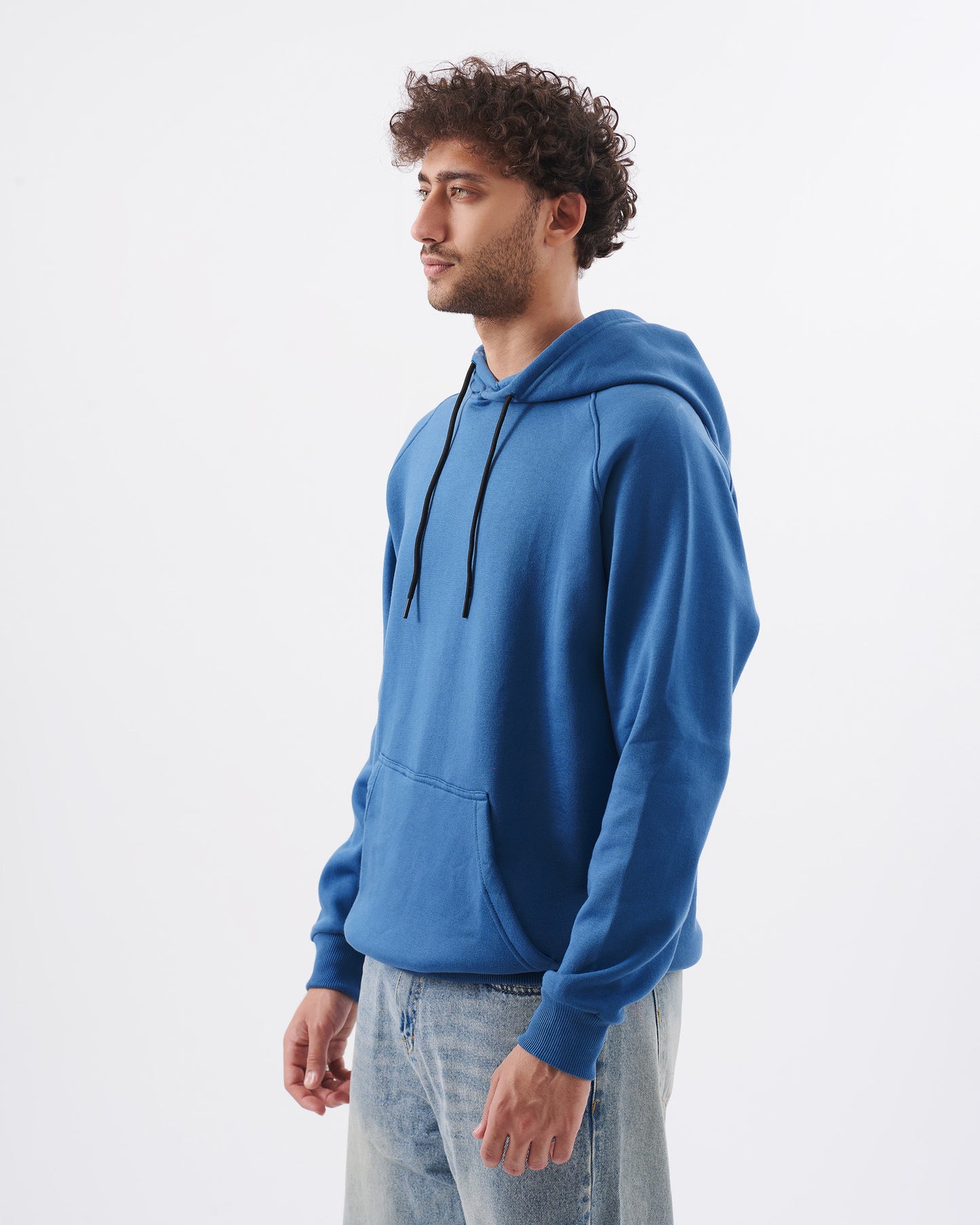 Basic light-blue hoodie