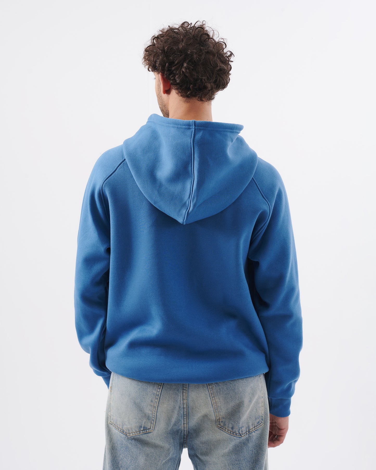 Basic light-blue hoodie