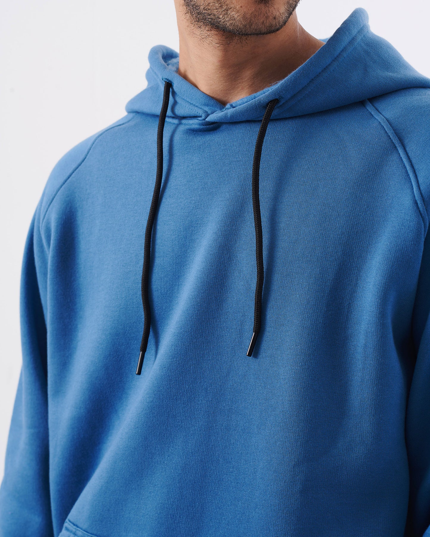 Basic light-blue hoodie