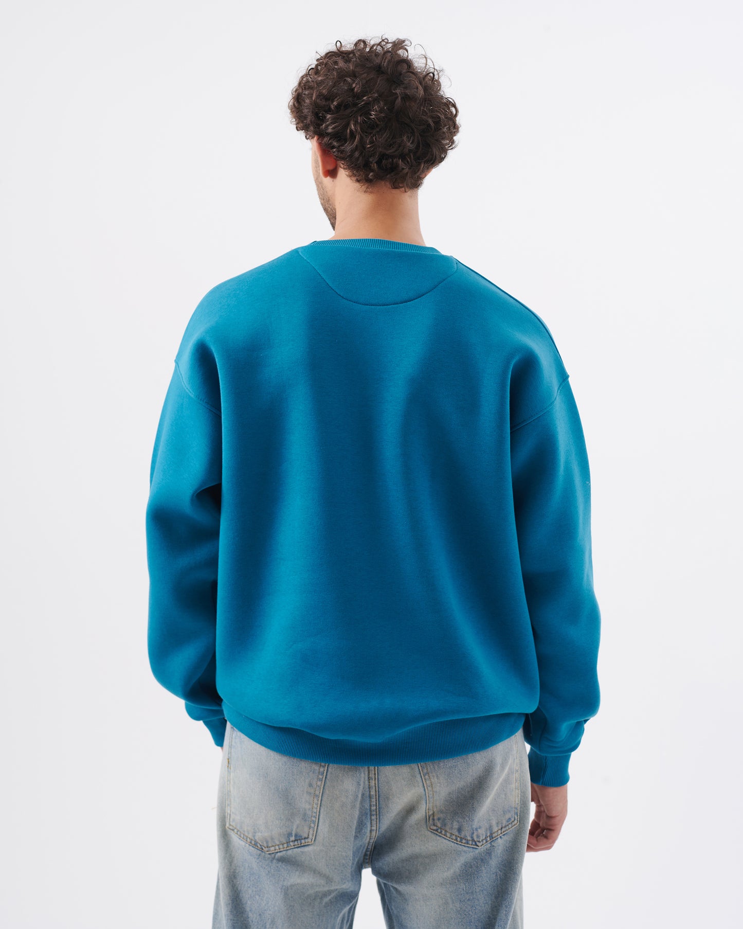 Oversized crew neck Light Green